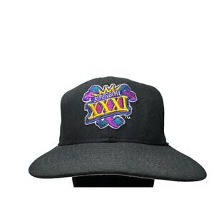 Super Bowl XXXI 31 Hat New Era Low Profile Made In USA 1997 Black Snapback Cap